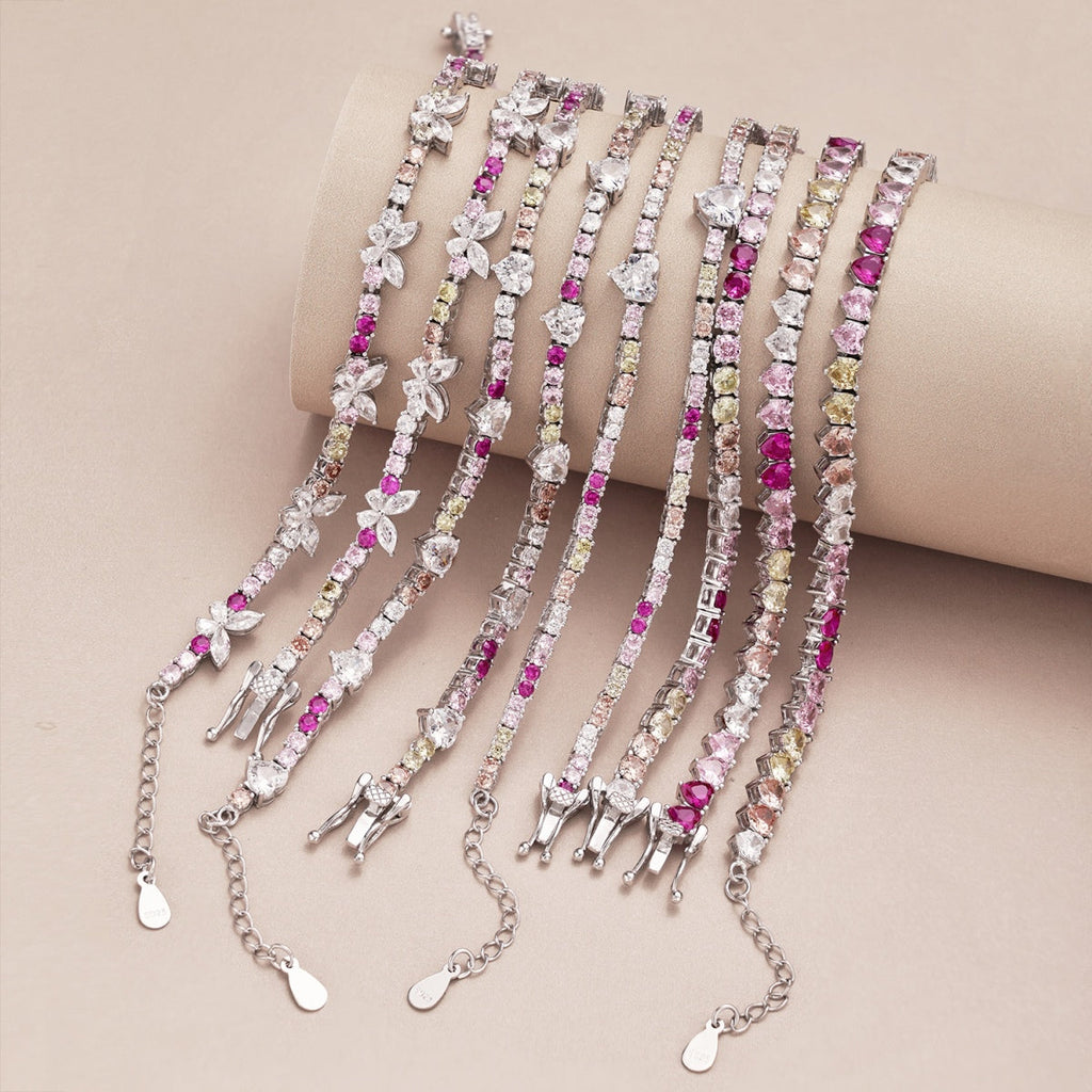 [HOT]Ornate Colorful Butterfly Shape Round Cut Daily Bracelet