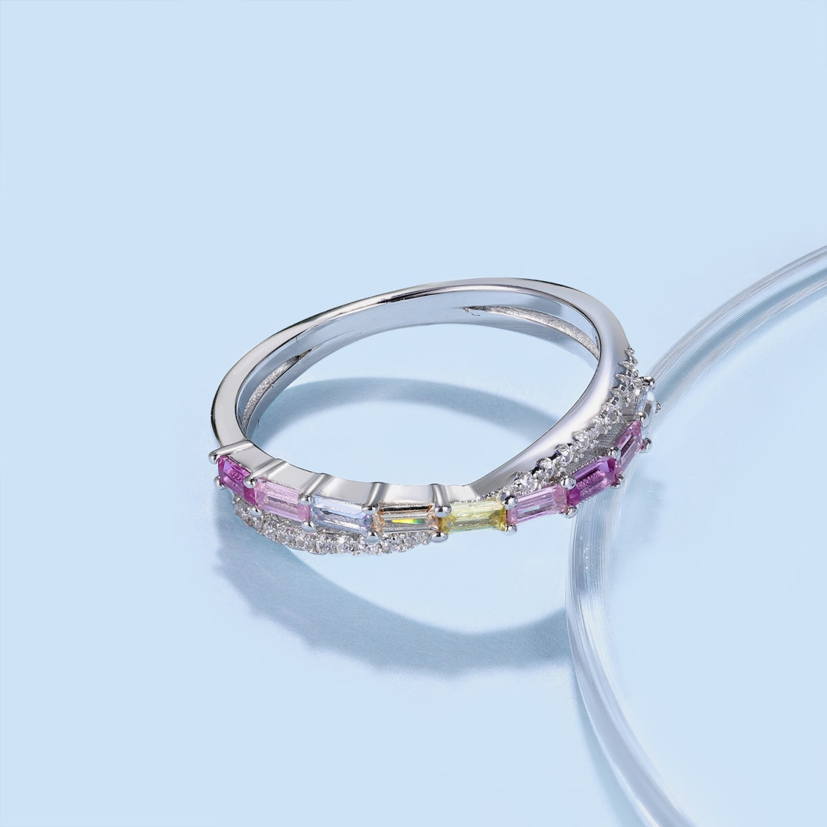 [HOT]Energetic Elegant Radiant Cut Party Ring