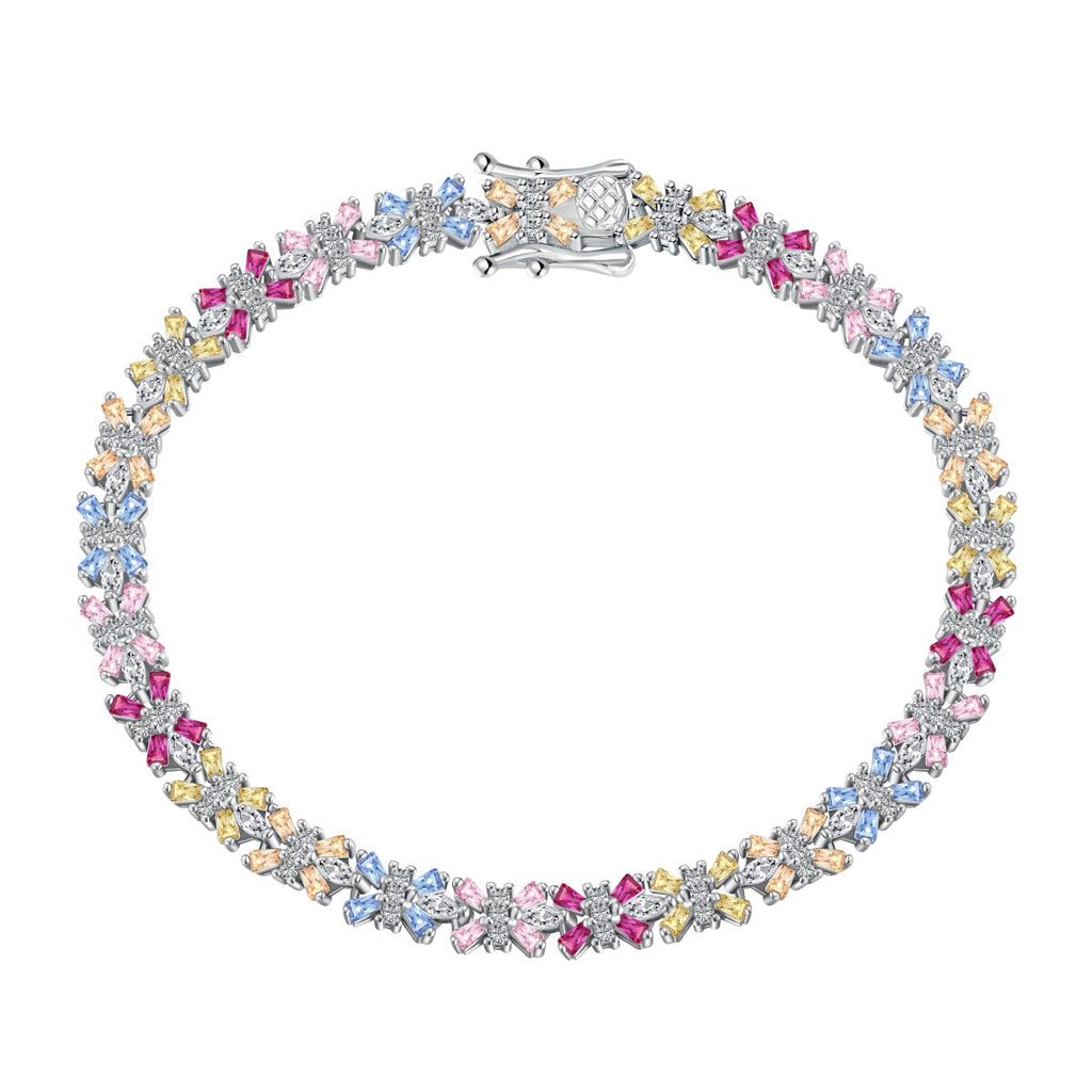 [HOT]Radiant Colorful Emerald Cut Party Bracelet