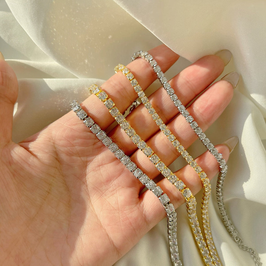 [HOT]Sparkling Radiant Princess Cut Tennis Bracelet
