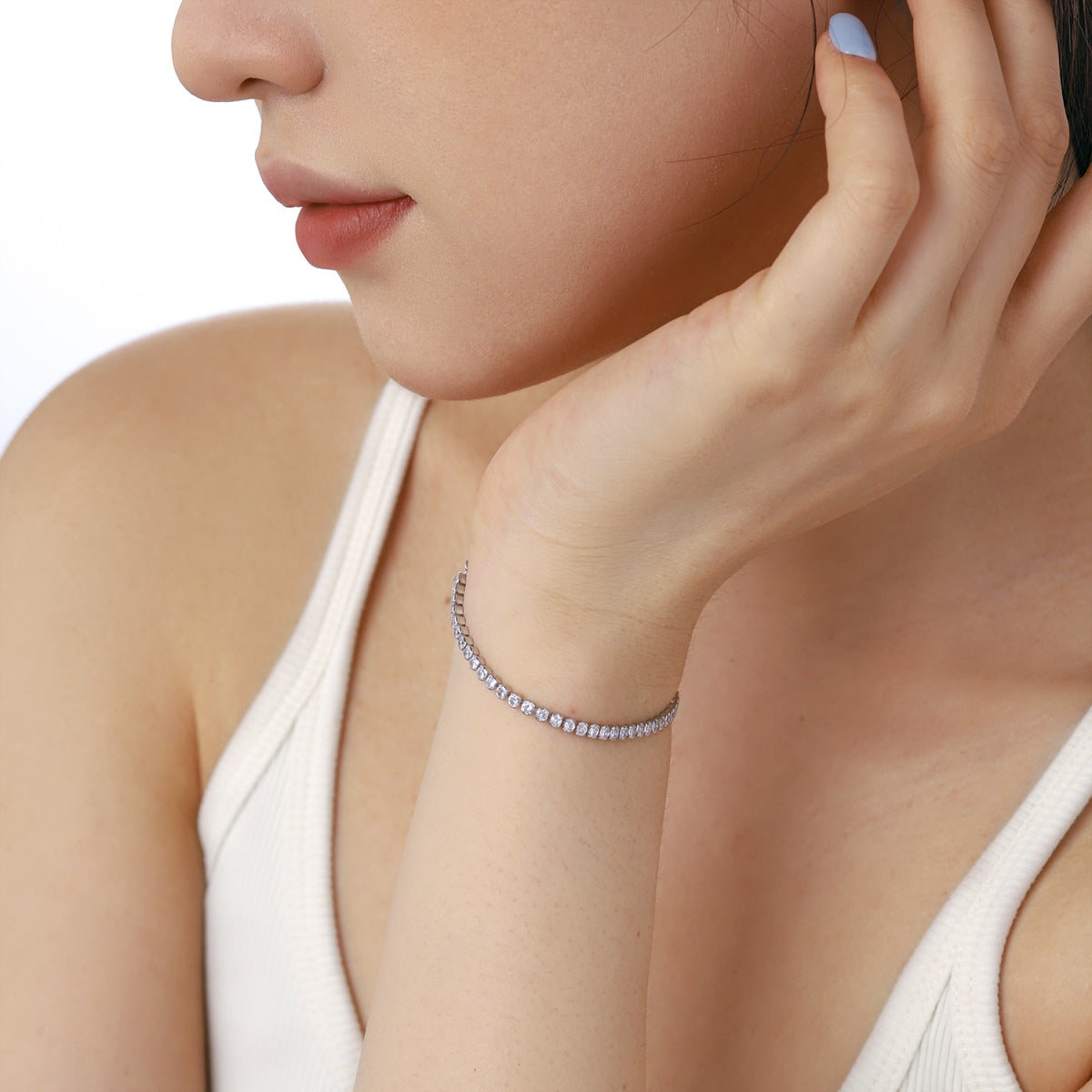 [HOT]Dazzling Sparkling Round Cut Daily Bracelet