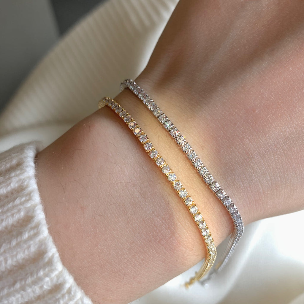 [HOT]Radiant Shinning Princess Cut Tennis Bracelet