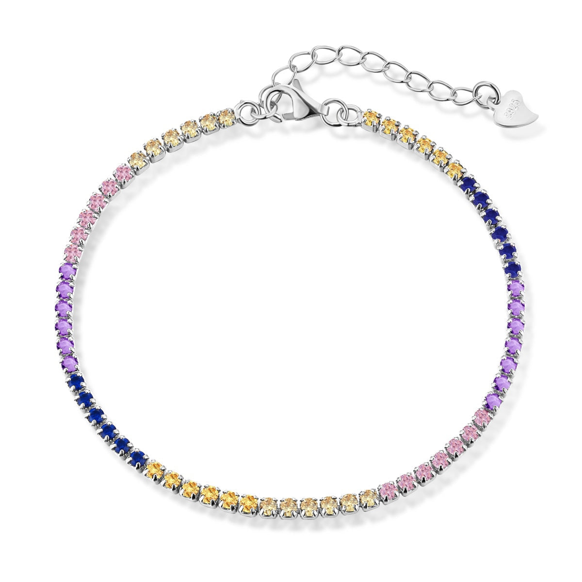 [HOT]Radiant Shinning Princess Cut Tennis Bracelet