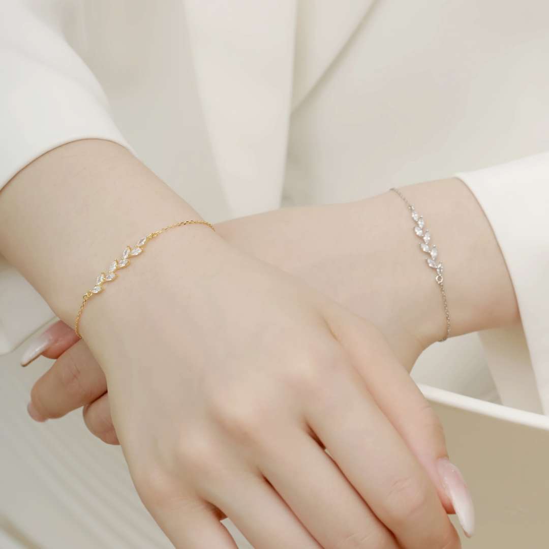 [HOT]Elegant Wheat Leaves Shape Bracelet