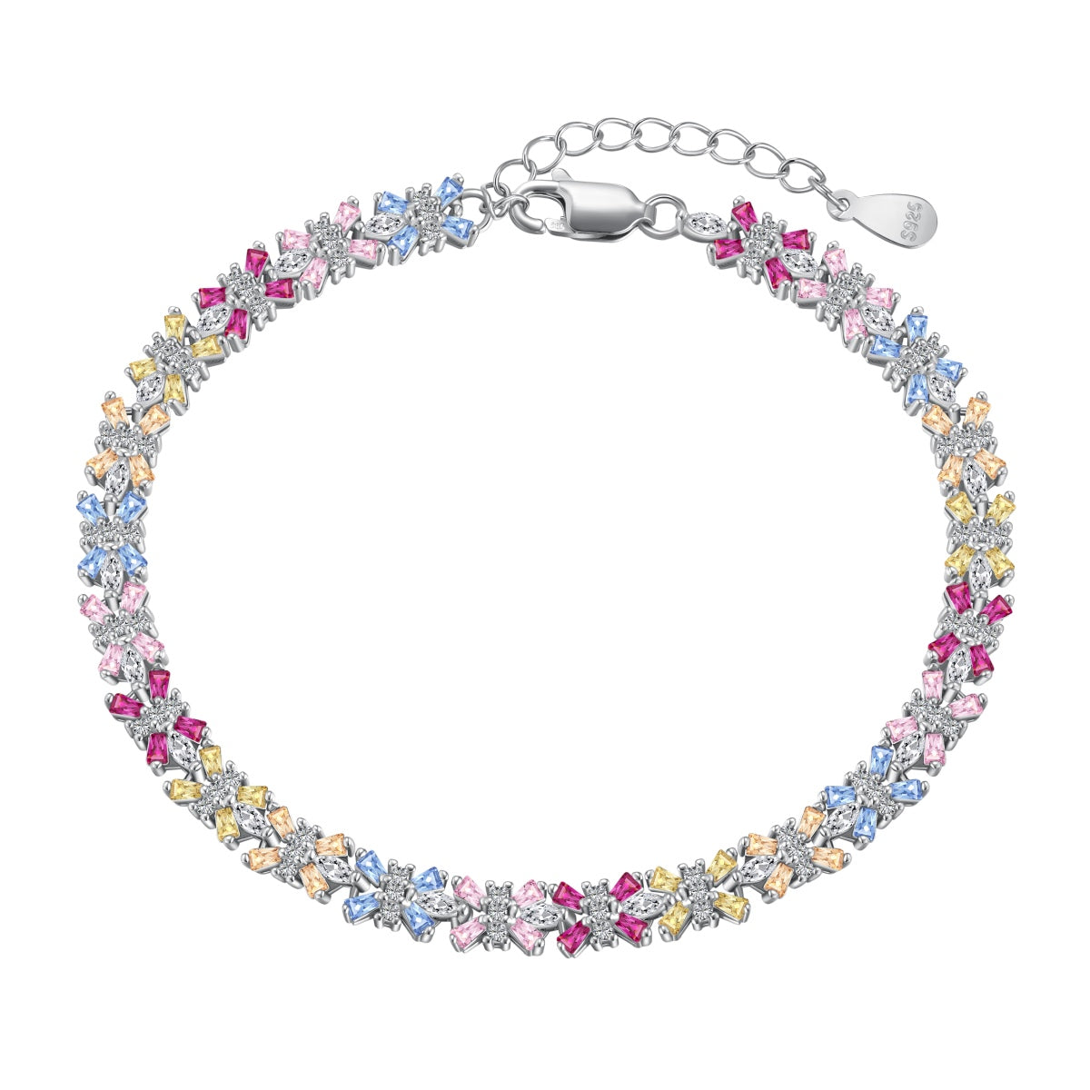 [HOT]Radiant Colorful Emerald Cut Party Bracelet