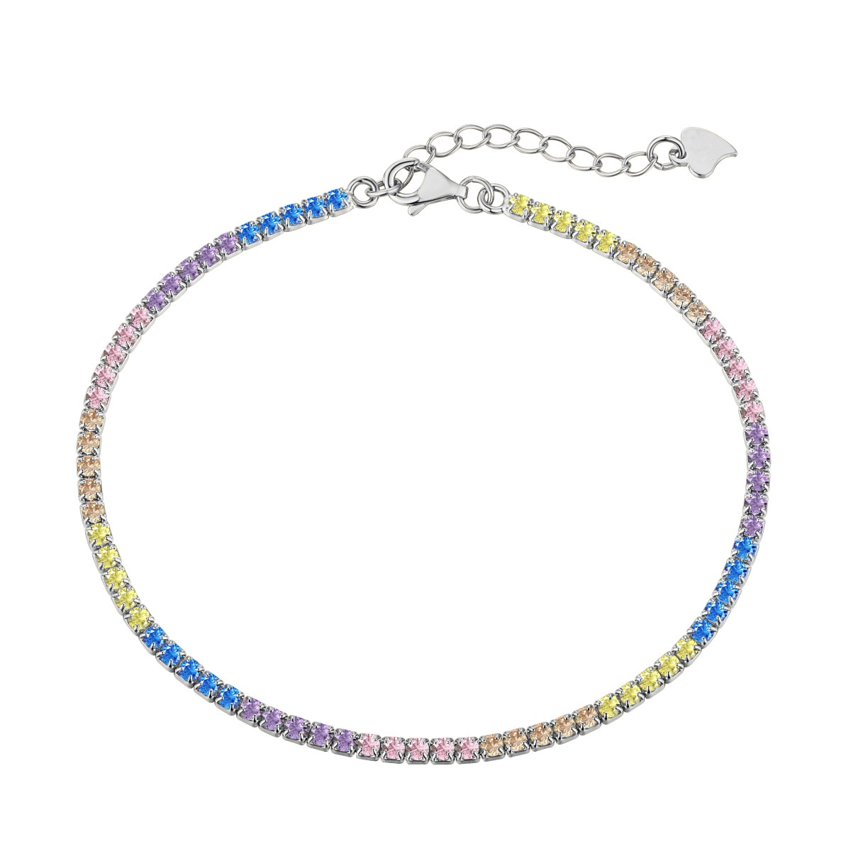 [HOT]Dazzling Colorful Round Cut Daily Bracelet