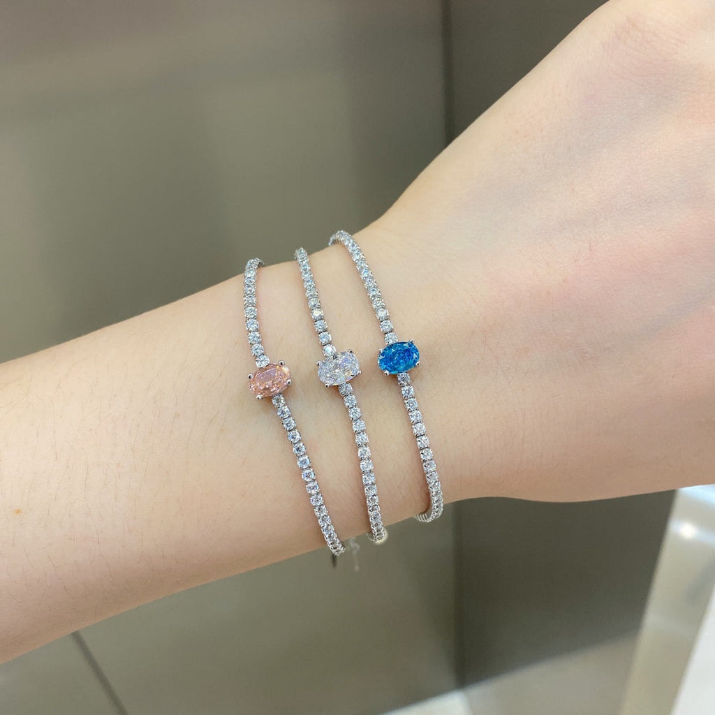 [HOT]0.75 Carat Exquisite Oval Cut Daily Bracelet