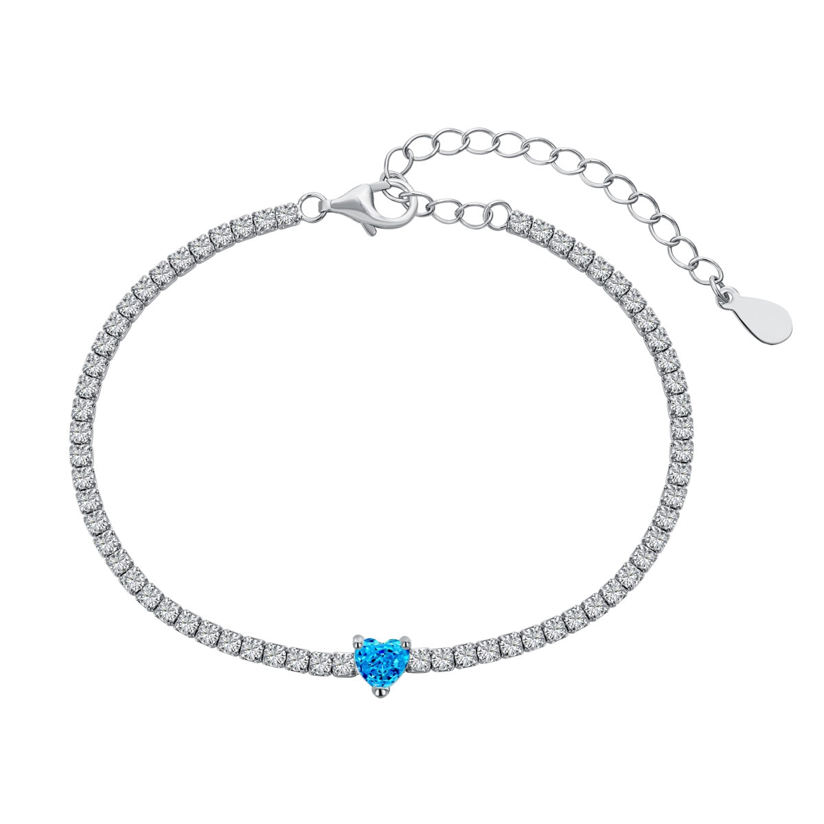 [HOT]0.5 Carat Elegant Romantic Heart Shape Lover Bracelet