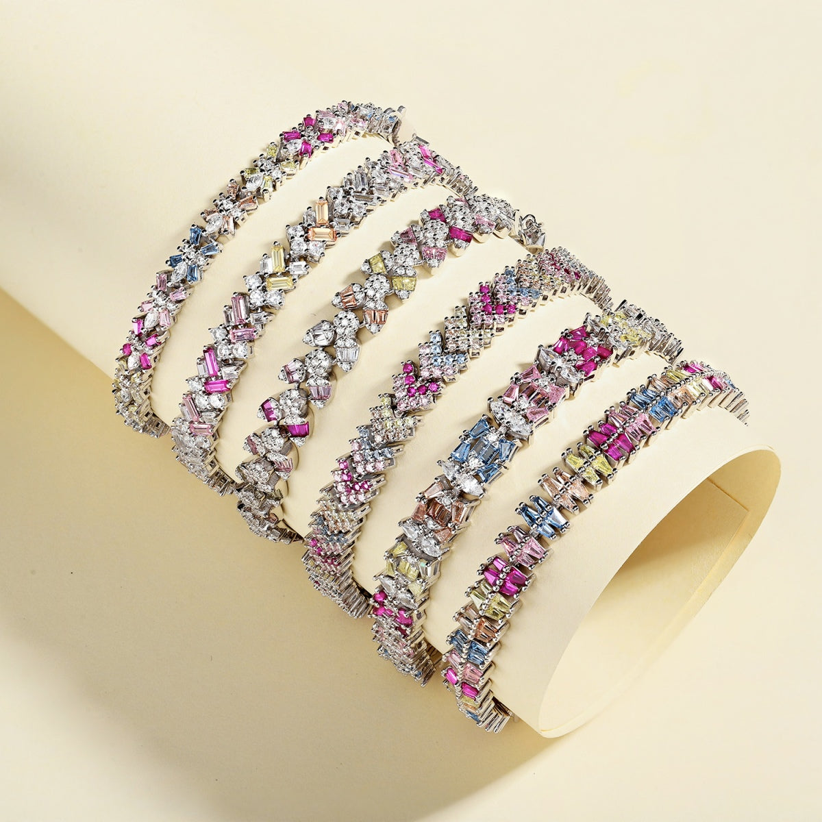 [HOT]Delicate Colorful Multi Cut Party Bracelet