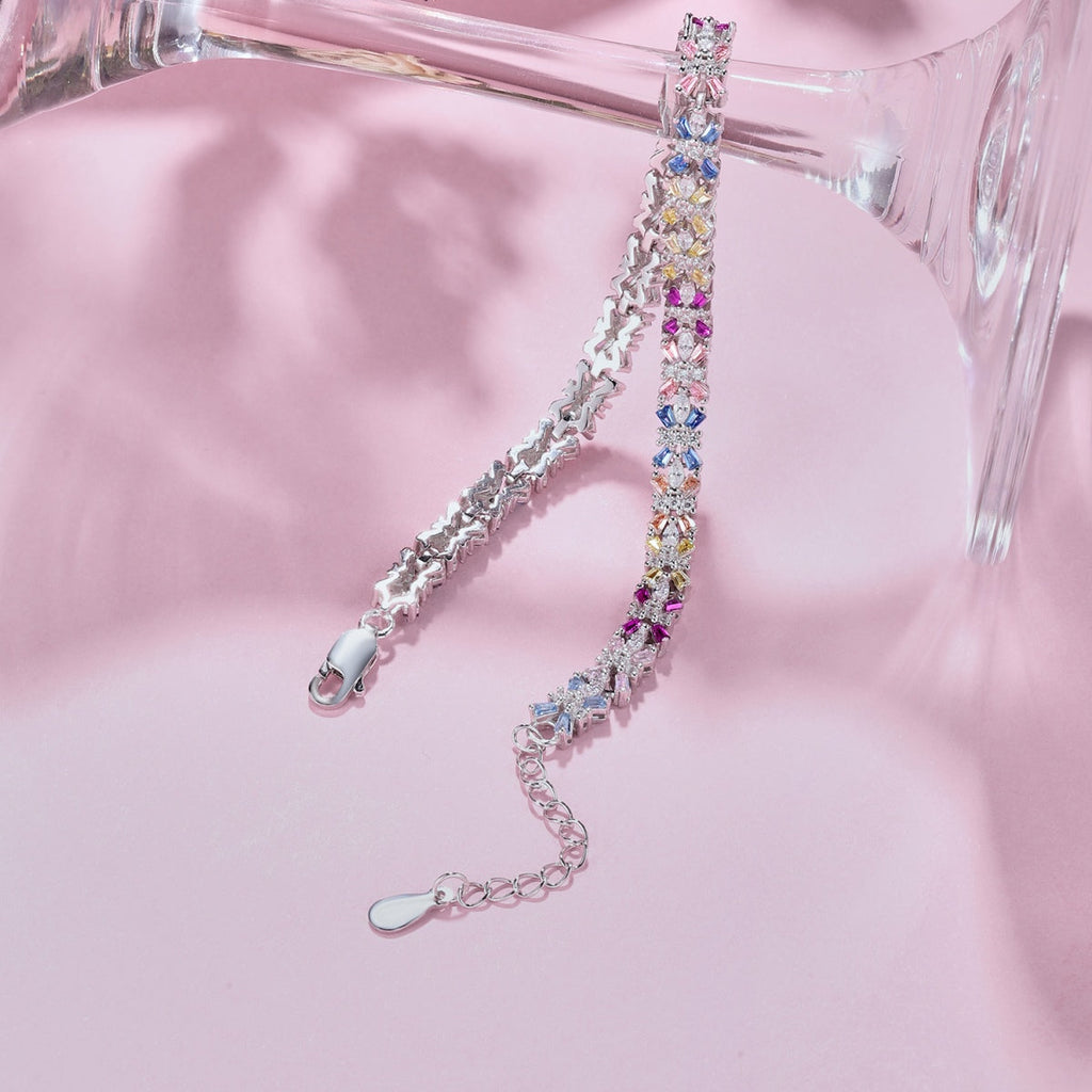 [HOT]Radiant Colorful Emerald Cut Party Bracelet