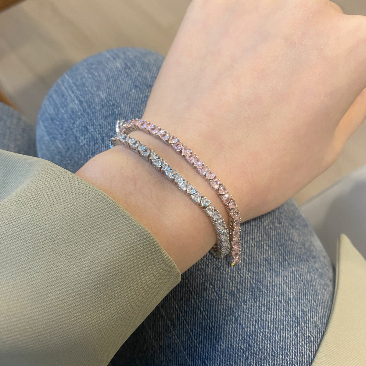 [HOT]Dazzling Romantic Heart Shape Lover Bracelet