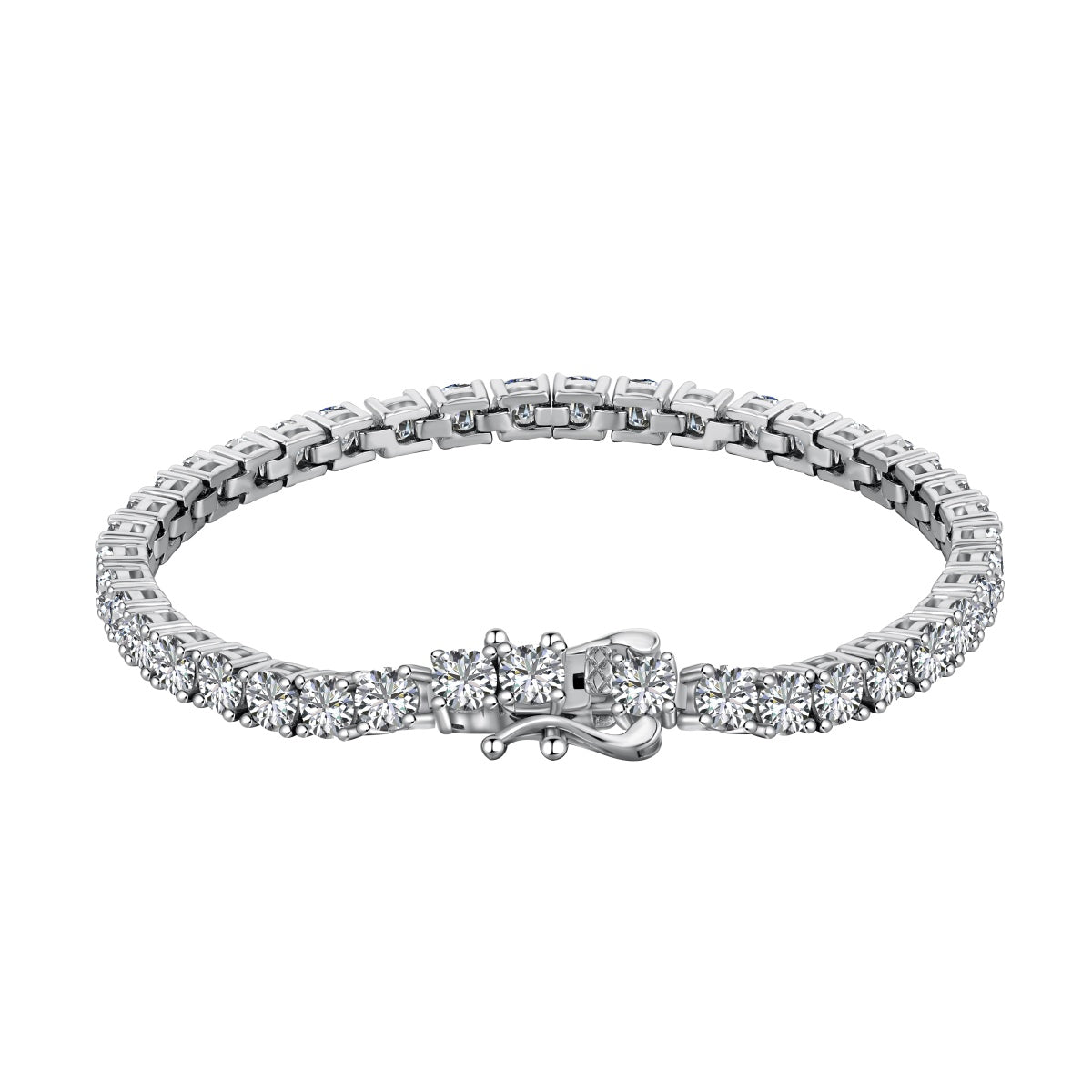 [HOT]Luxurious Ornate Round Cut Tennis Bracelet