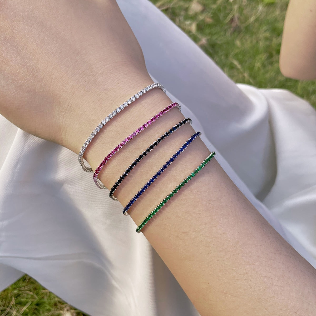 [HOT]Radiant Colorful Round Cut Party Bracelet