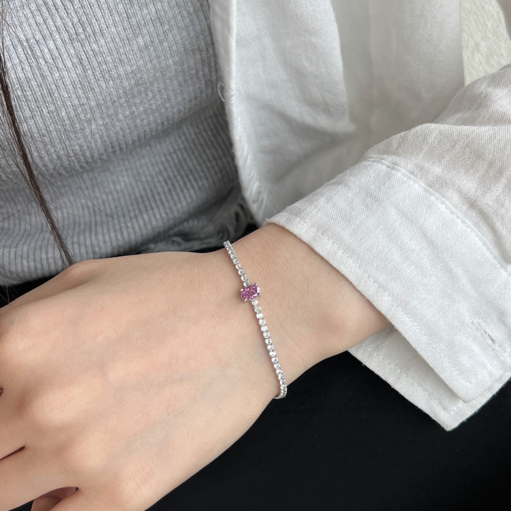 [HOT]0.75 Carat Exquisite Oval Cut Daily Bracelet