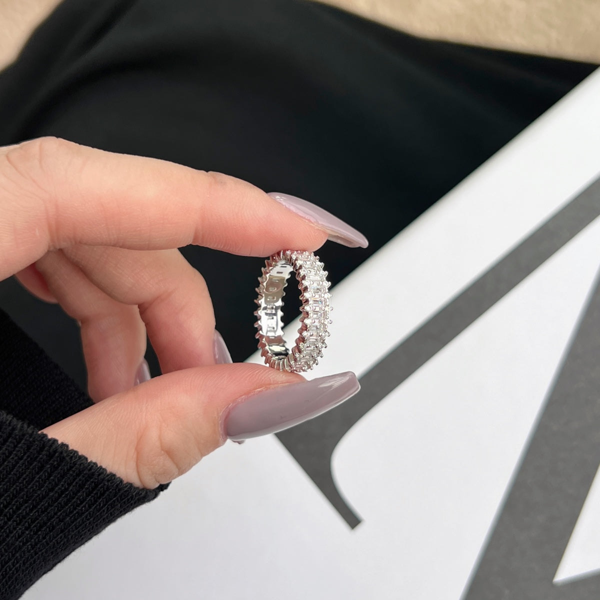 [HOT]Splashy Ornate Emerald Cut Cocktail Ring