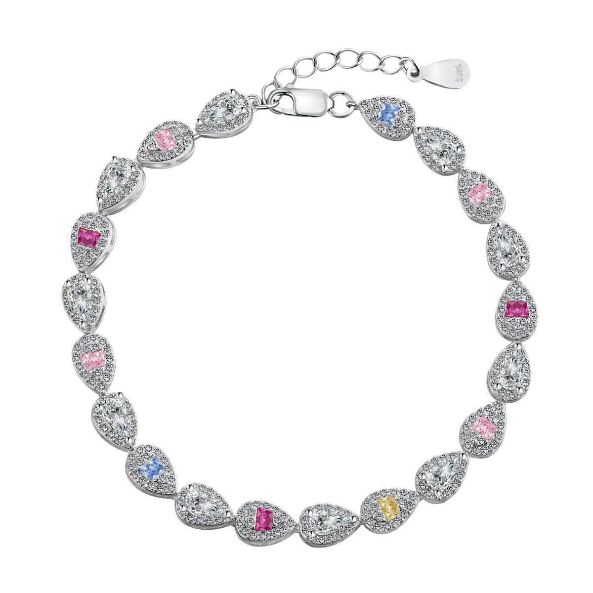 [HOT]0.25 Carat Radiant Water Drop Shape Daily Bracelet