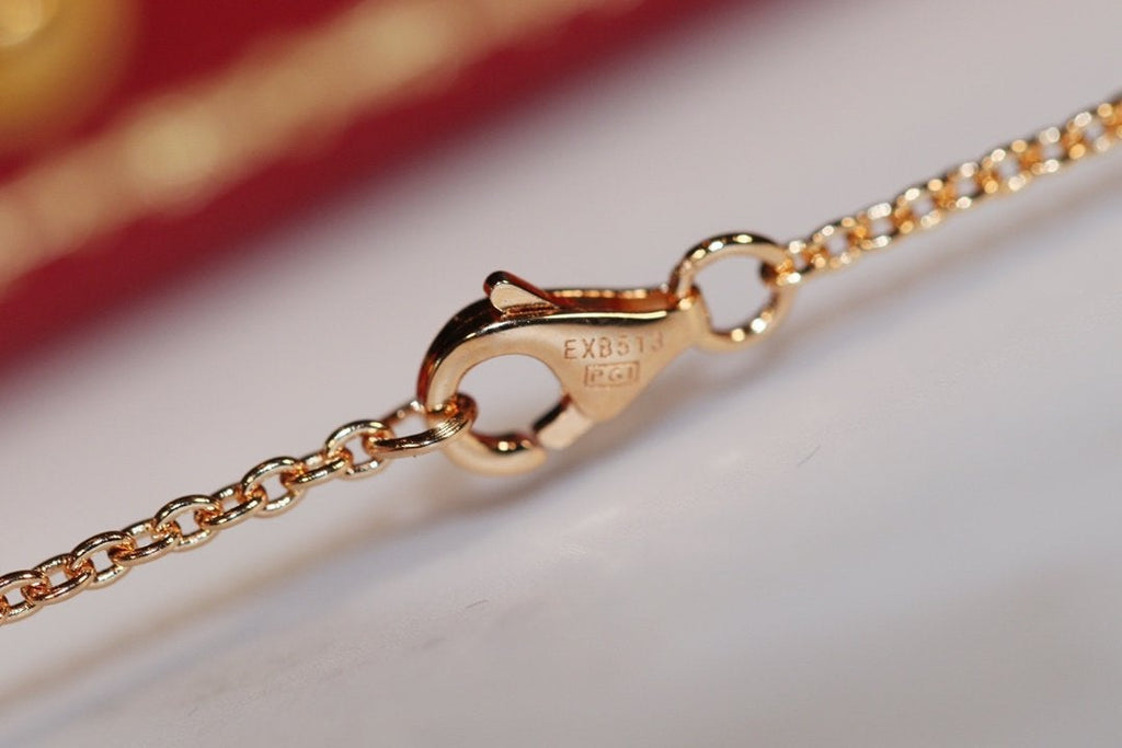 LOVE NECKLACE ROSE GOLD AND SILVER