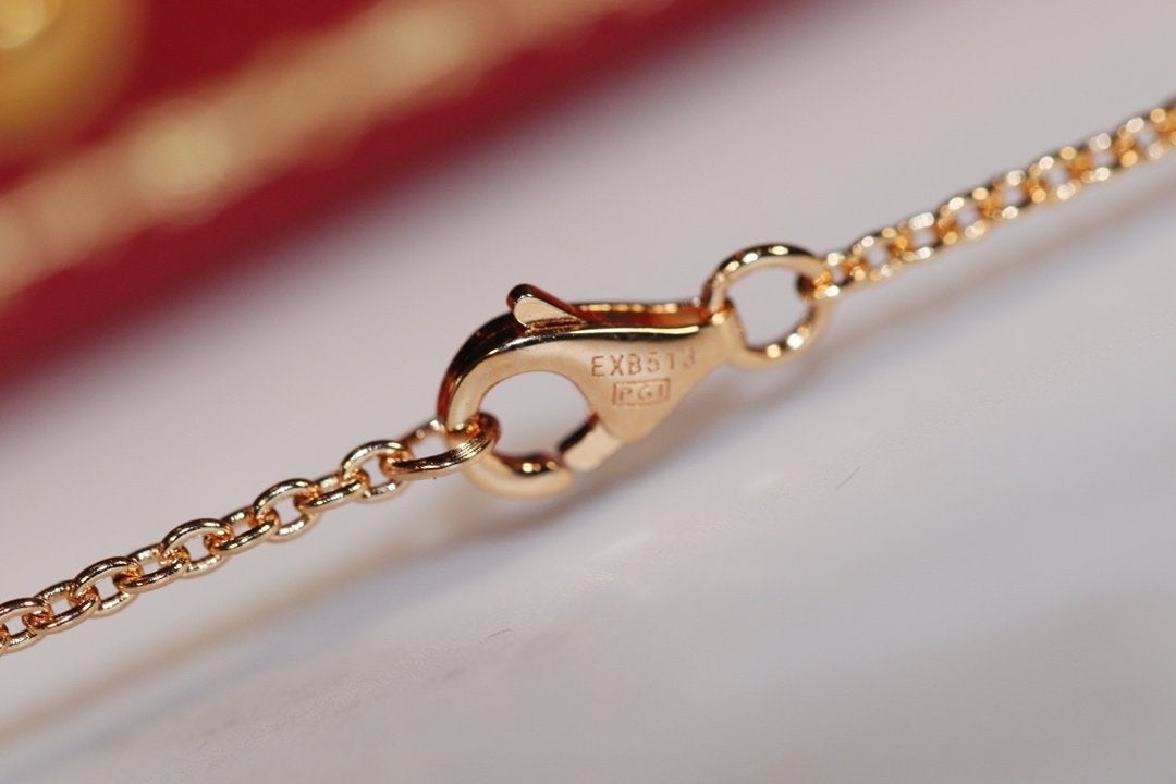 LOVE NECKLACE ROSE GOLD AND SILVER