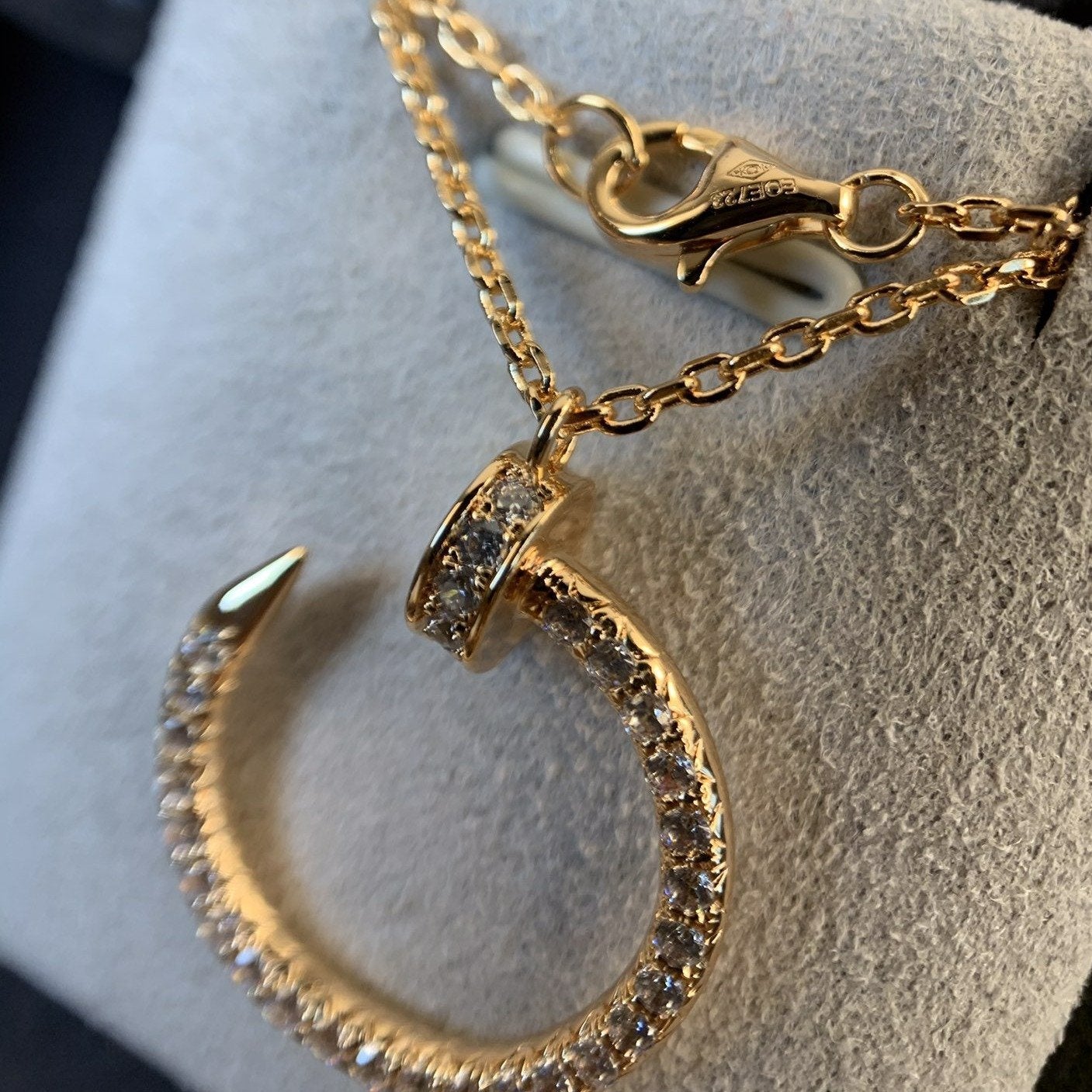 JUSTE NECKLACE ROSE GOLD DIAMONDS