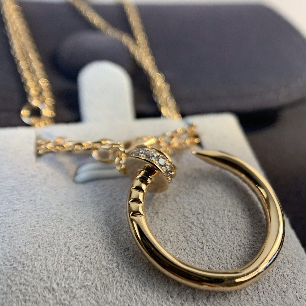 JUSTE NECKLACE ROSE GOLD DIAMONDS