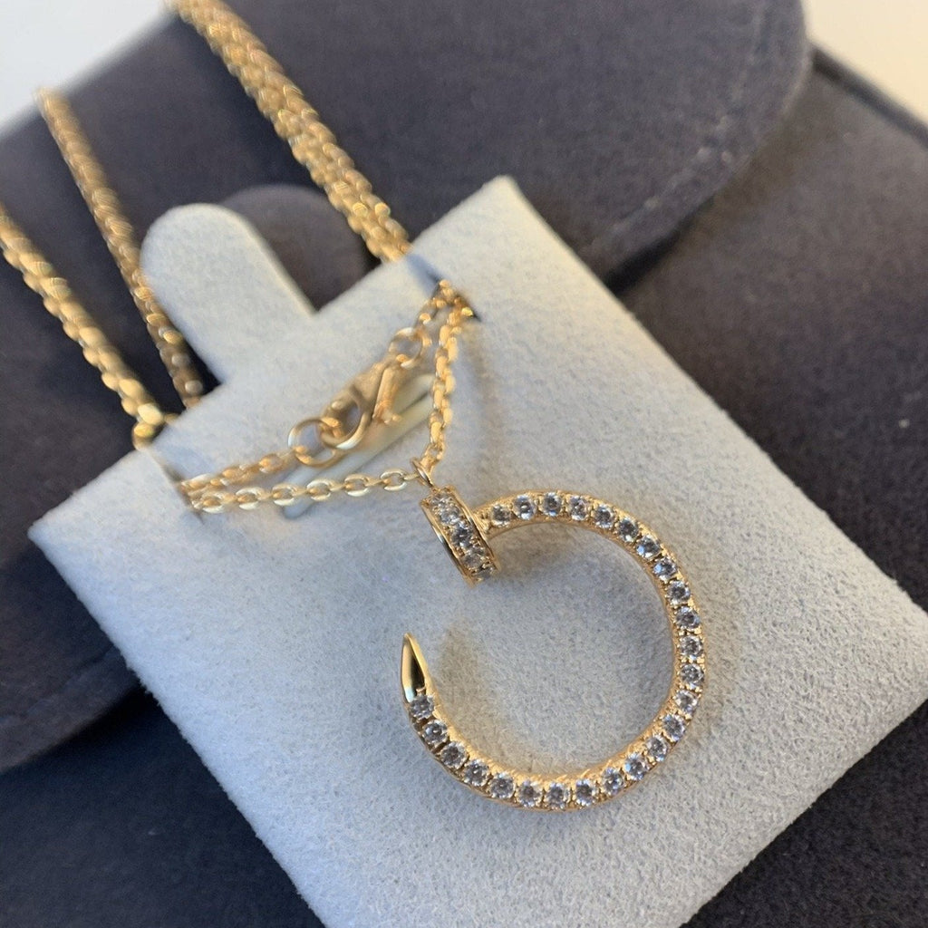 JUSTE NECKLACE ROSE GOLD DIAMONDS