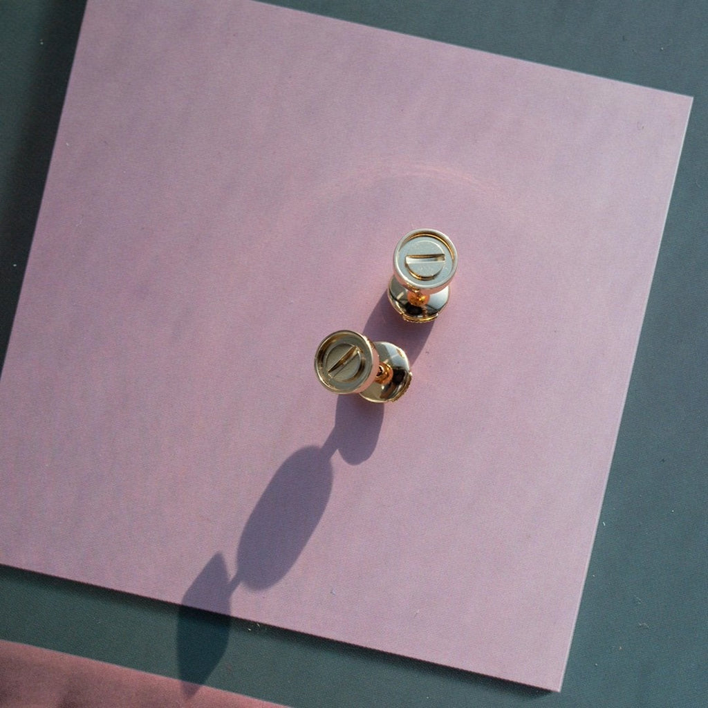 LOVE EARRINGS ROSE GOLD 10MM