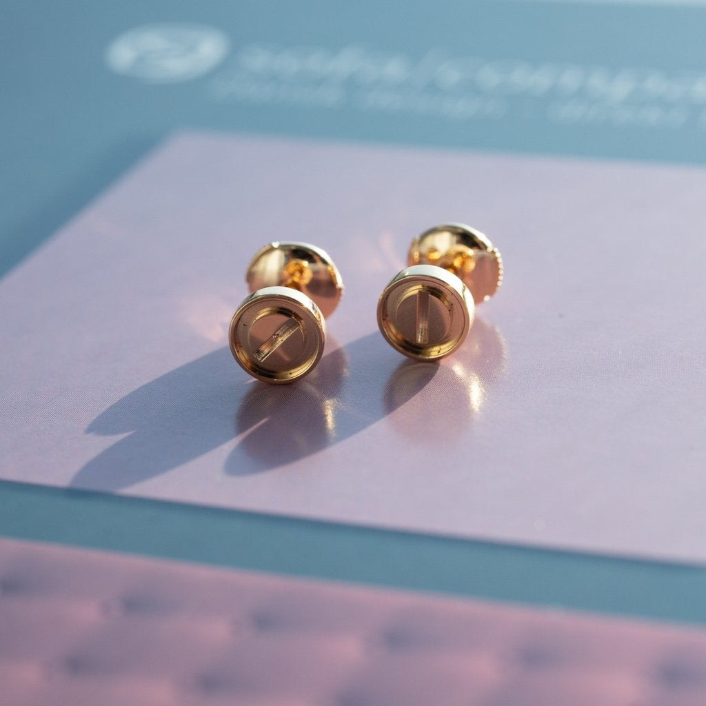 LOVE EARRINGS ROSE GOLD 10MM