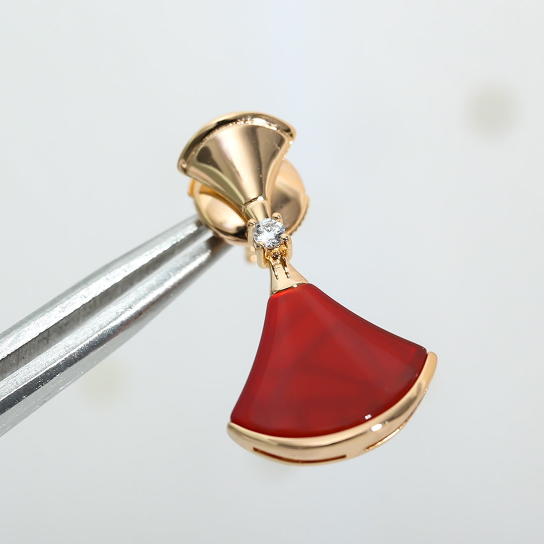 DREAM CARNELIAN ROSE GOLD EARRINGS
