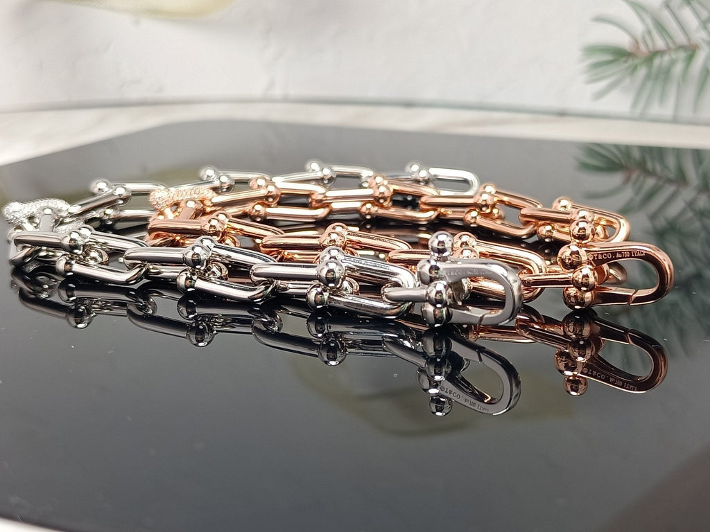 HARDWEAR BRACELET ROSE GOLD AND SILVER DIAMOND