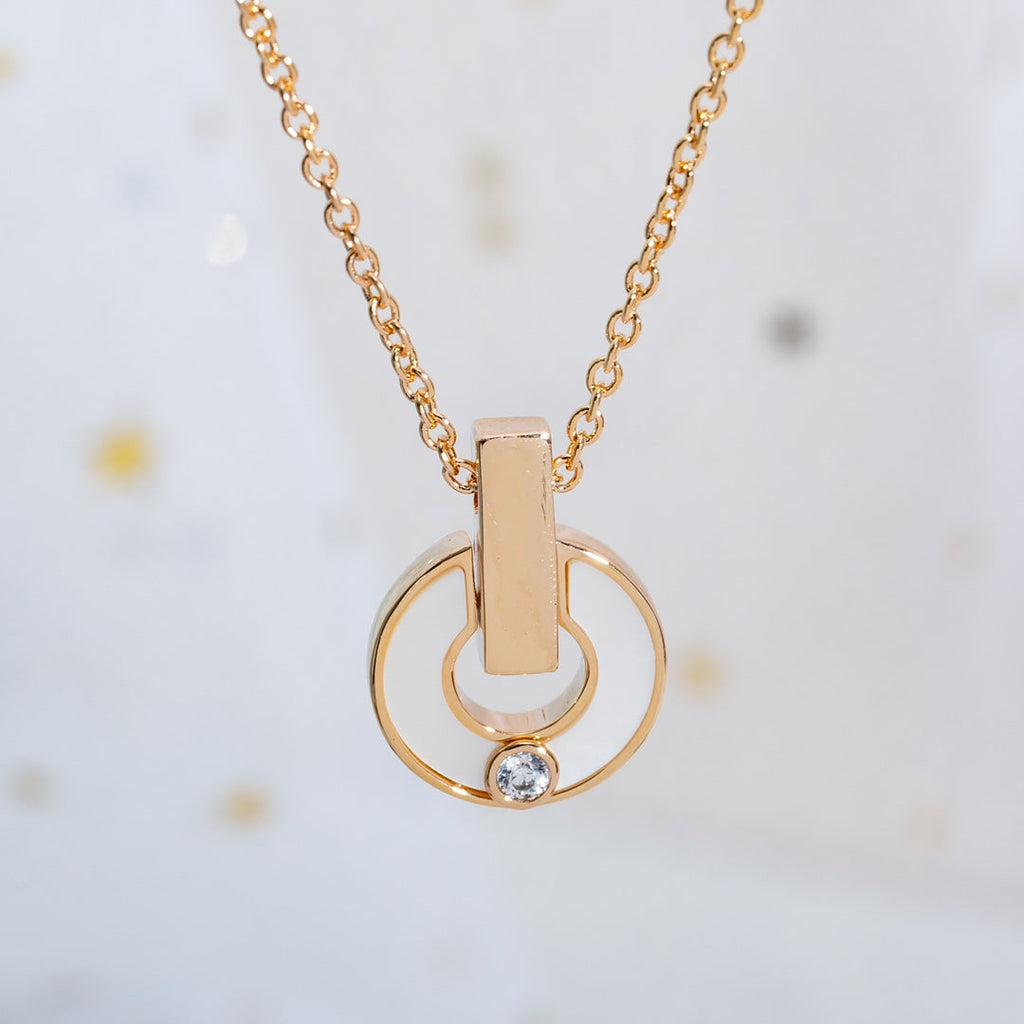 GARI NECKLACE ROSE GOLD MOP