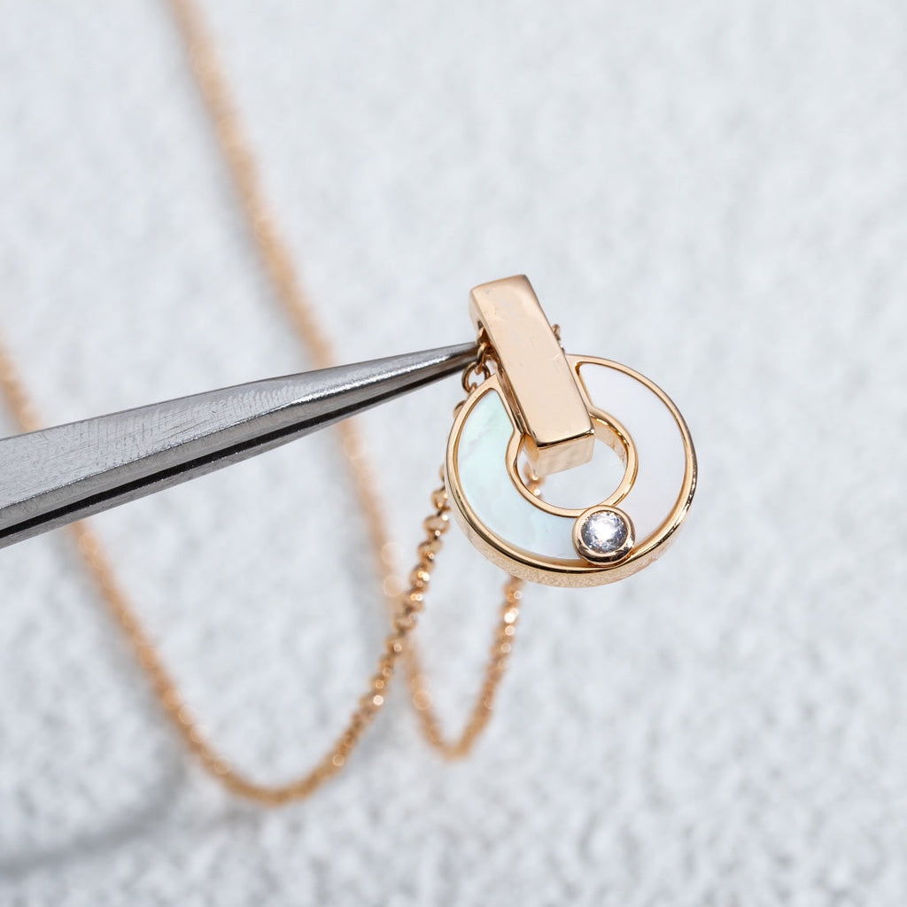 GARI NECKLACE ROSE GOLD MOP