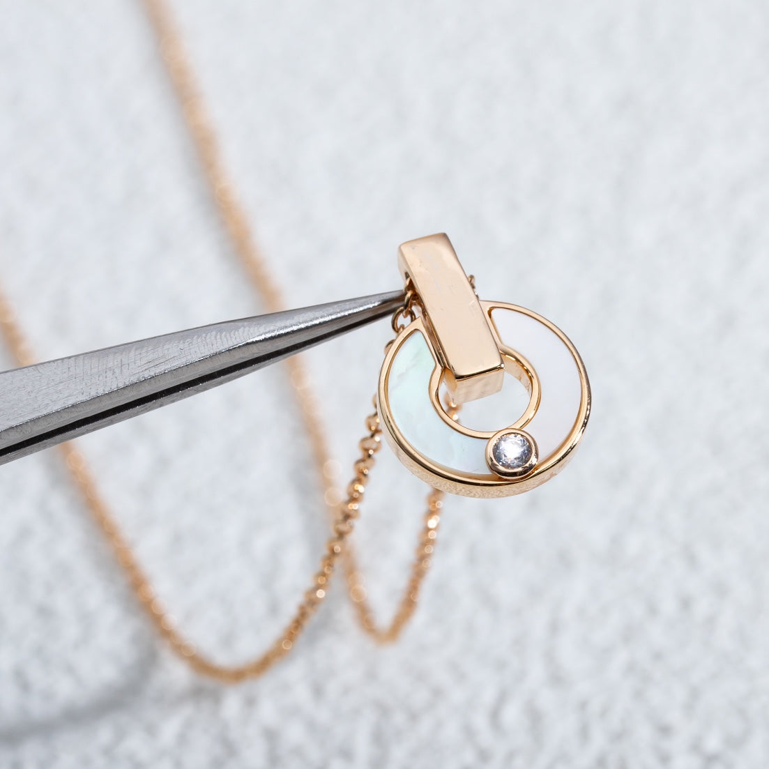 GARI NECKLACE ROSE GOLD MOP