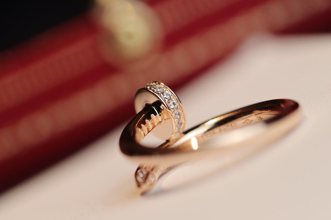 JUSTE RING 2.65MM ROSE GOLD DIAMOND