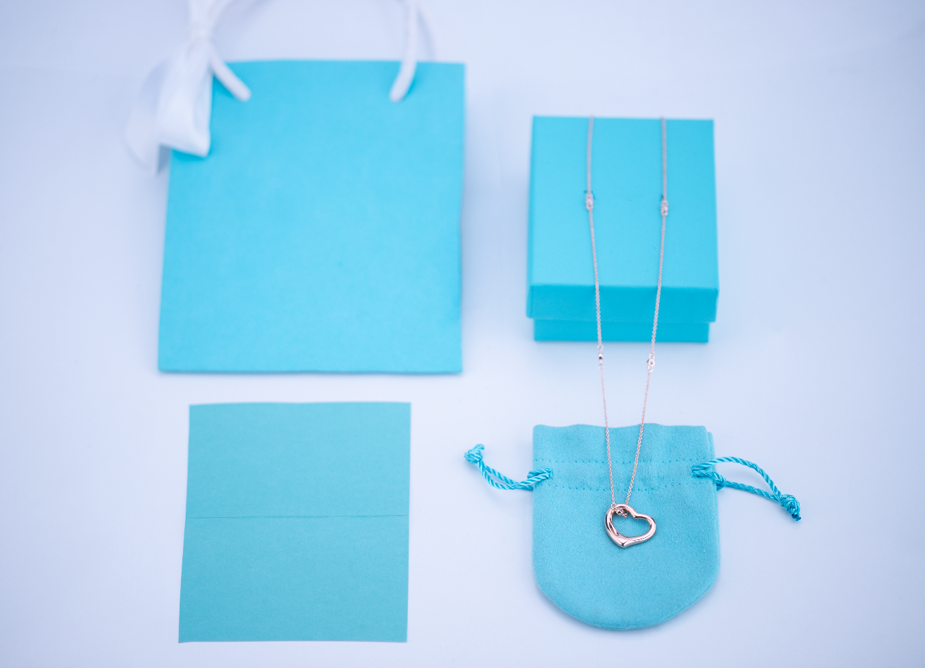 OPEN HEART PEDANT ROSE GOLD NECKLACE