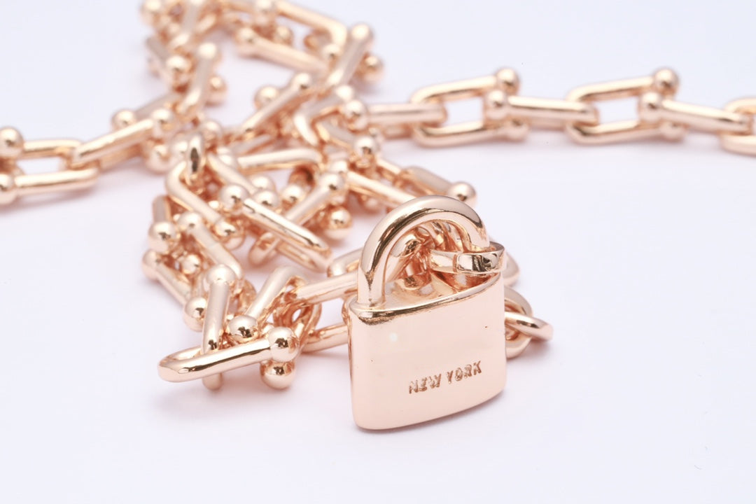 HARDWEAR ROSE GOLD WRAP NECKLACE