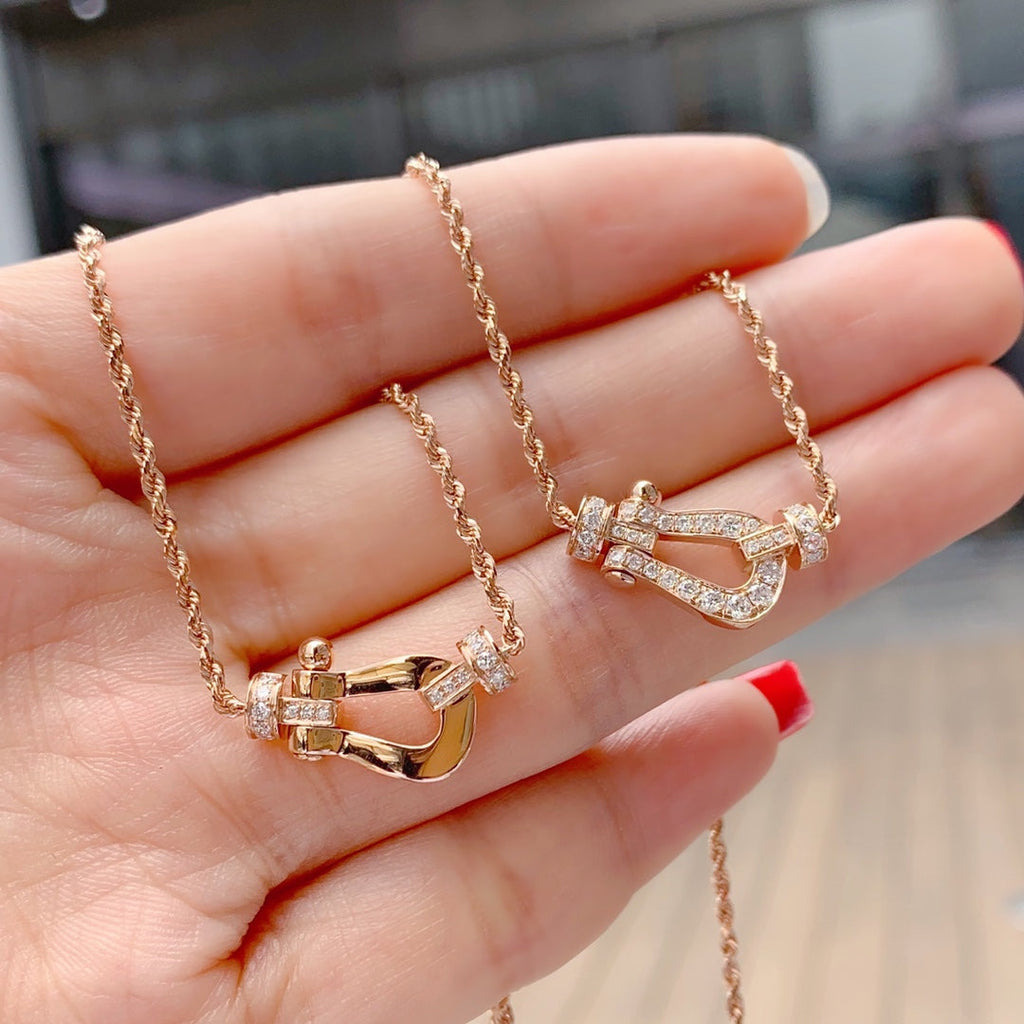 FORCE 10 ROSE GOLD DIAMOND NECKLACE