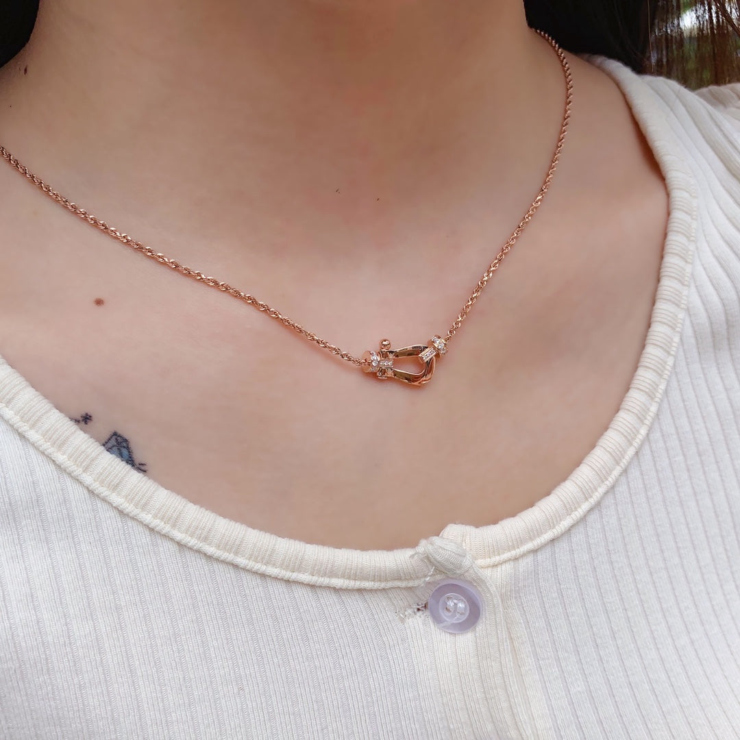 FORCE 10 ROSE GOLD DIAMOND NECKLACE