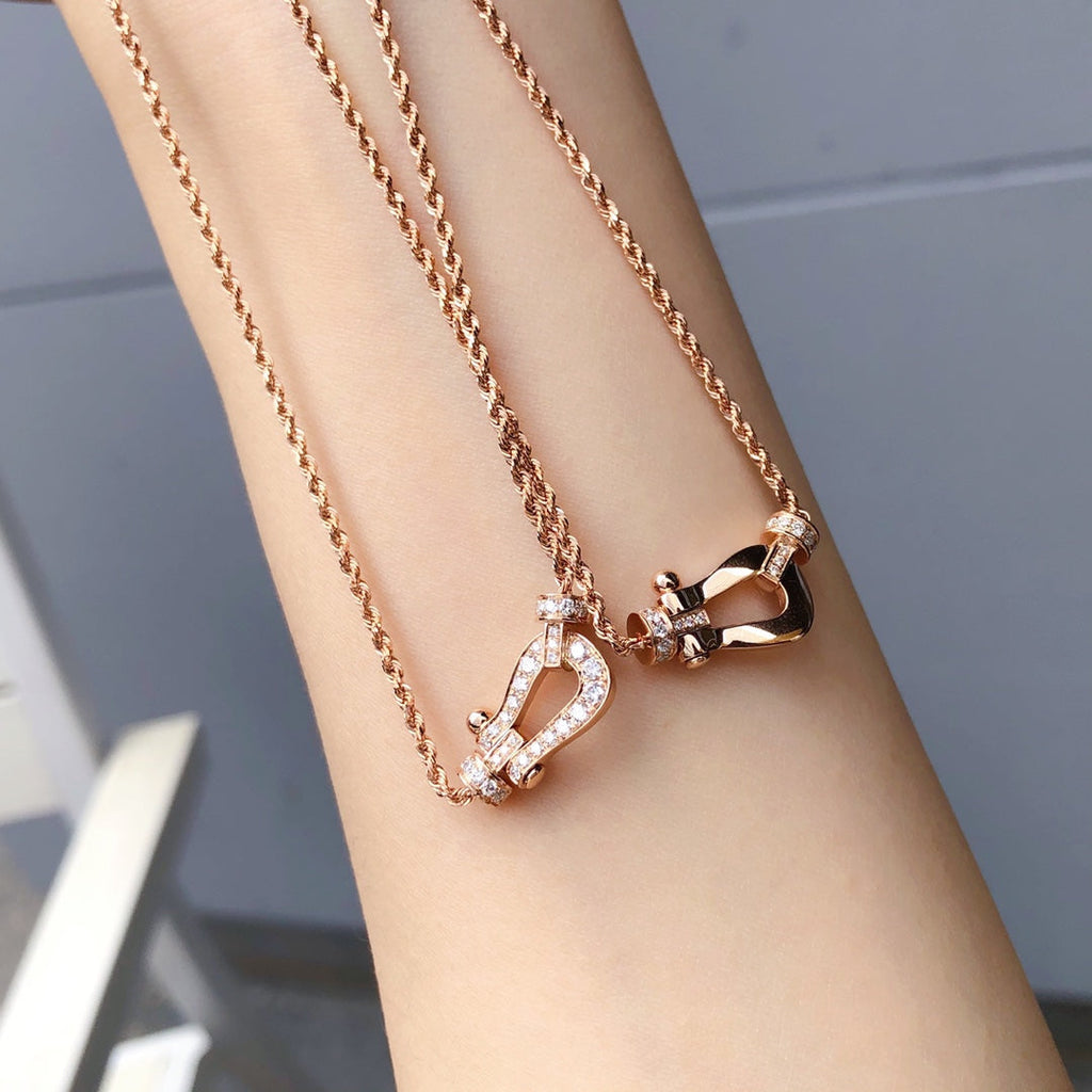 FORCE 10 ROSE GOLD DIAMOND NECKLACE