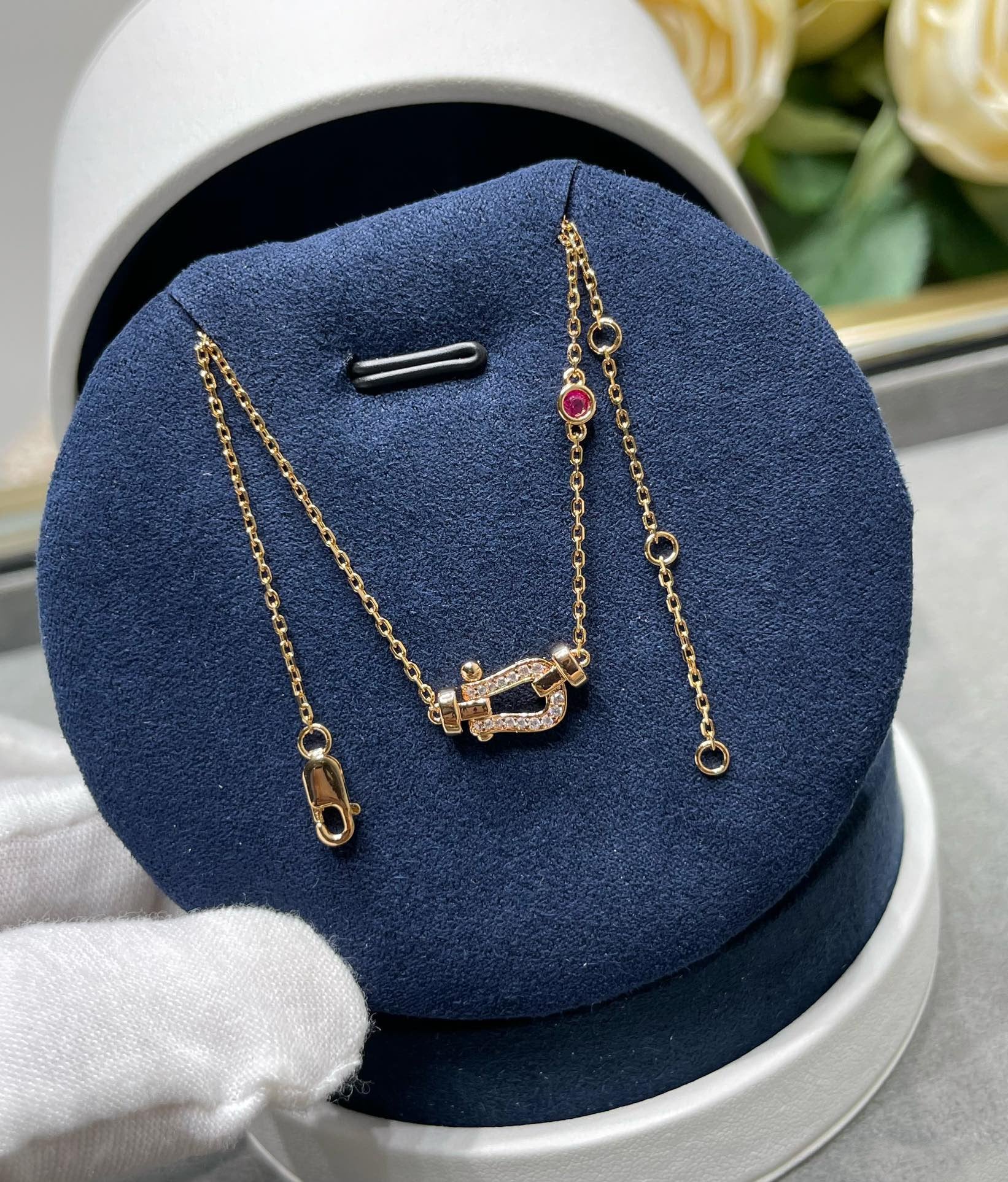 FORCE 10 DIAMOND ROSE GOLD NECKLACE