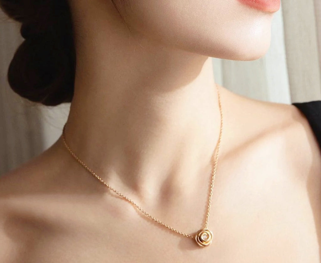 ROSE COUTRE ROSE GOLD DIAMOND NECKLACE