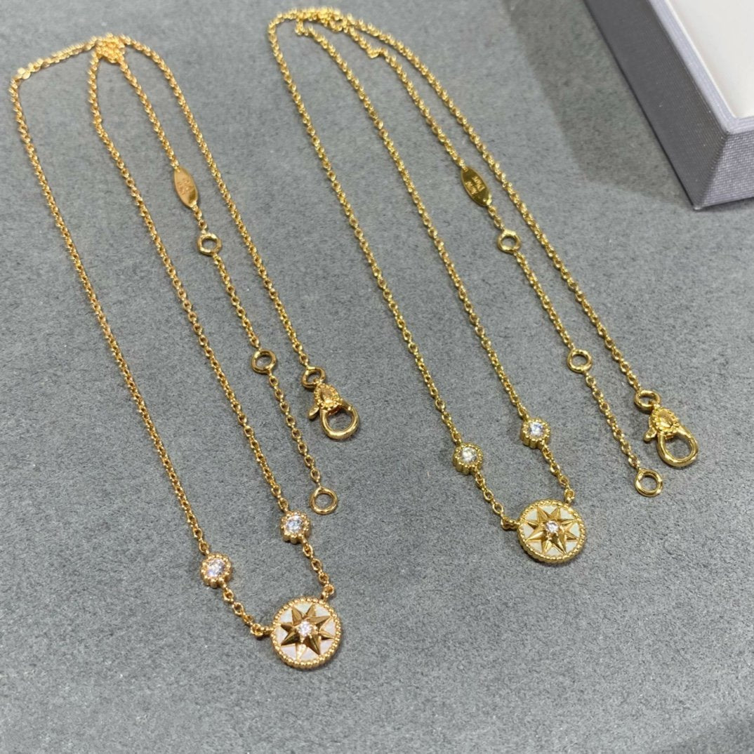 ROSE VENTS 2 DIAMOND ROSE GOLD NECKLACE