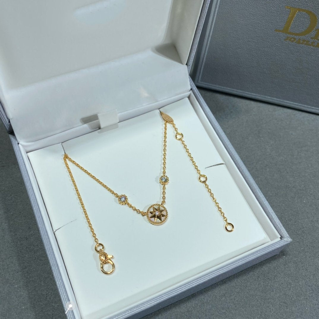 ROSE VENTS 2 DIAMOND ROSE GOLD NECKLACE
