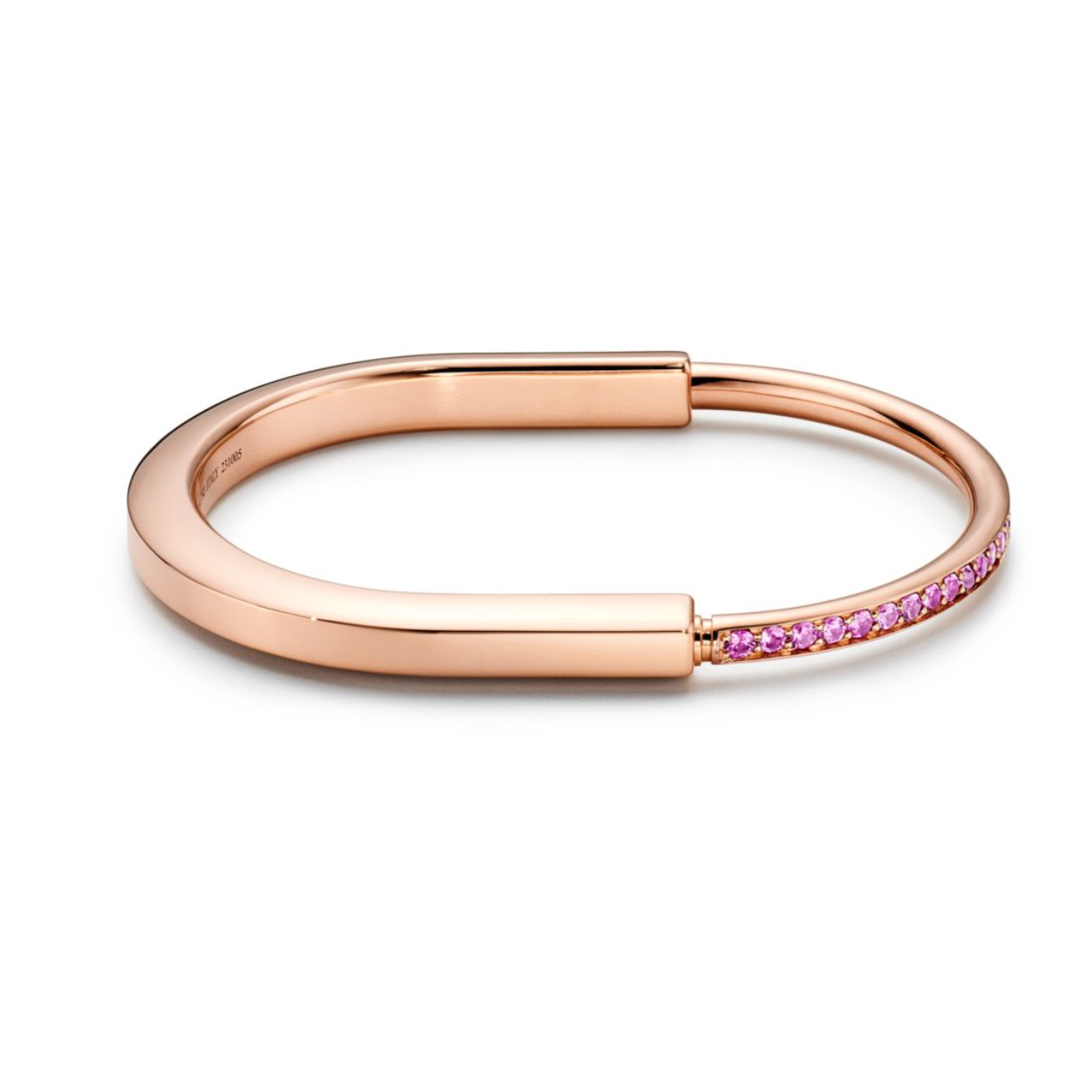 LOCK BRACELET ROSE DIAMOND ROSE GOLD