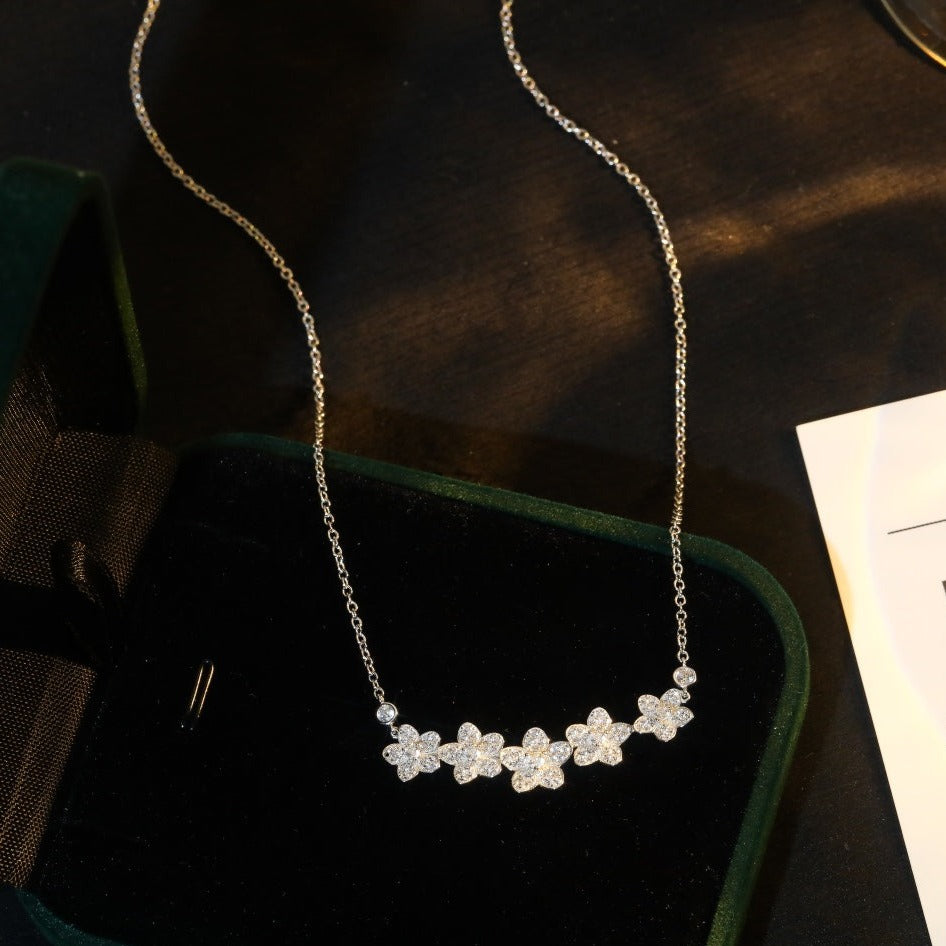 WILD FLOWER DIAMOND LINE PENDANT