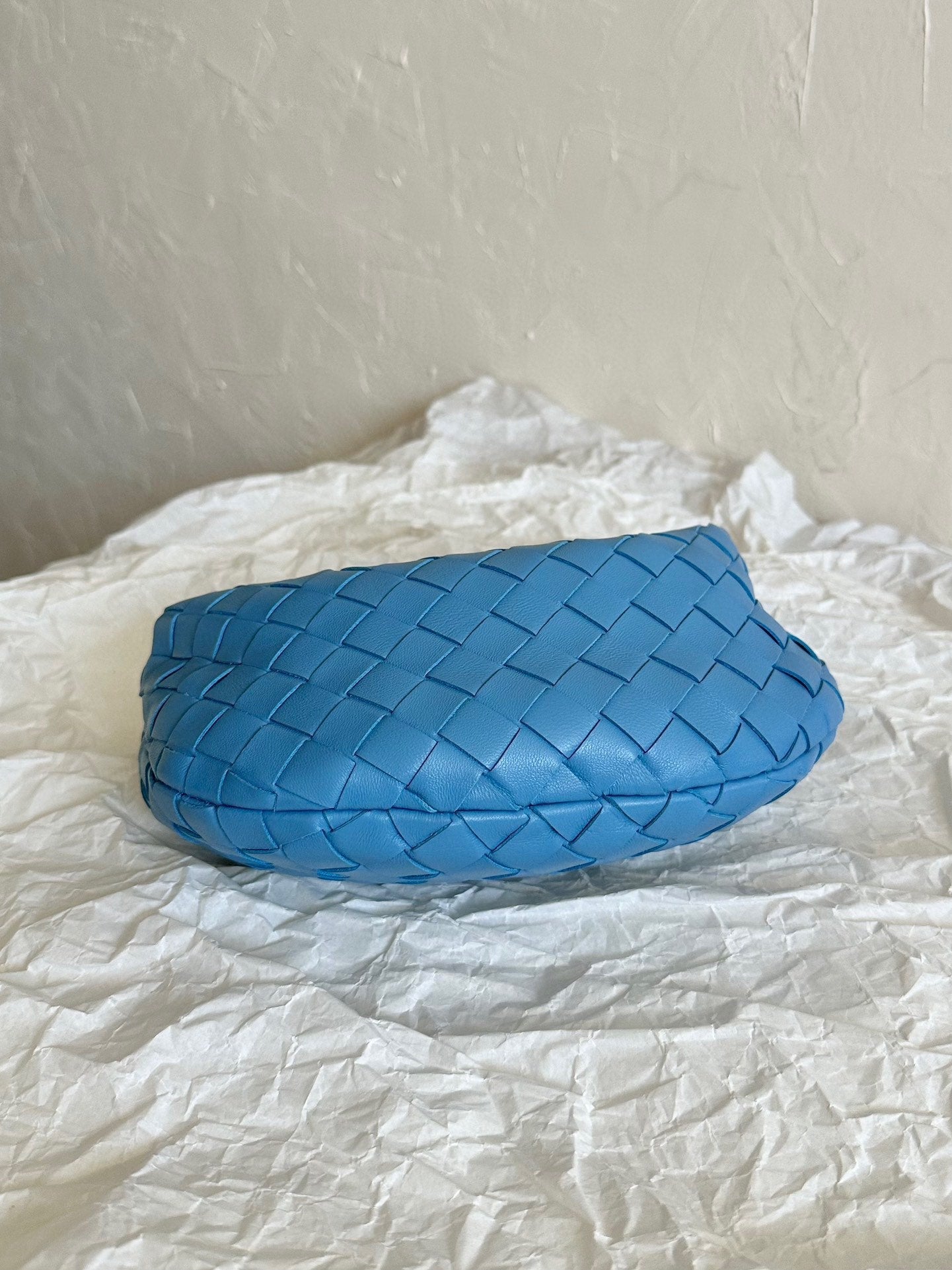MINI JODIE 28 BLUE LAMBSKIN