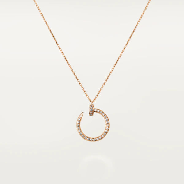 JUSTE NECKLACE ROSE GOLD DIAMONDS