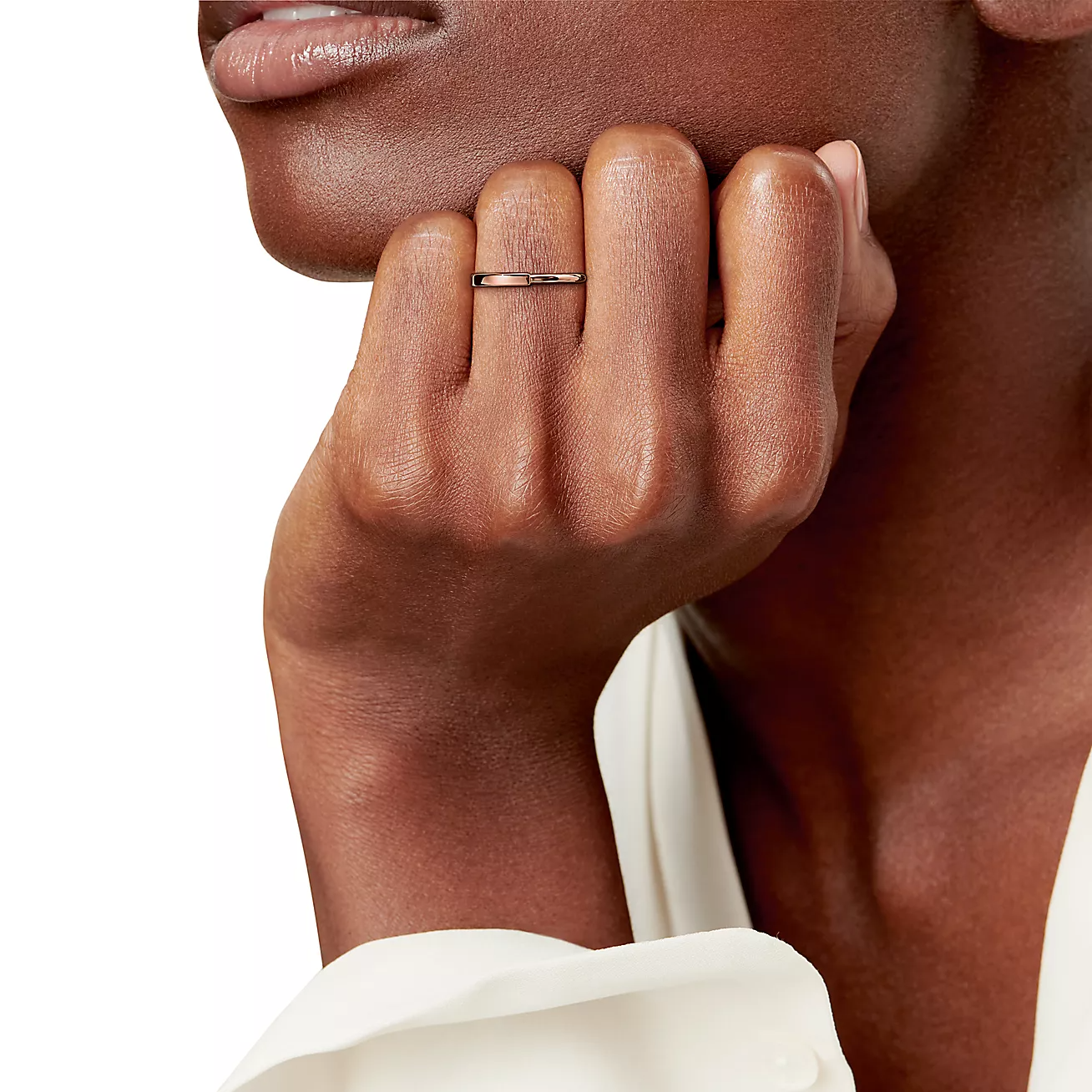 LOCK RING ROSE GOLD