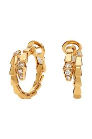 SERPENT GOLD DIAMOND EARRINGS