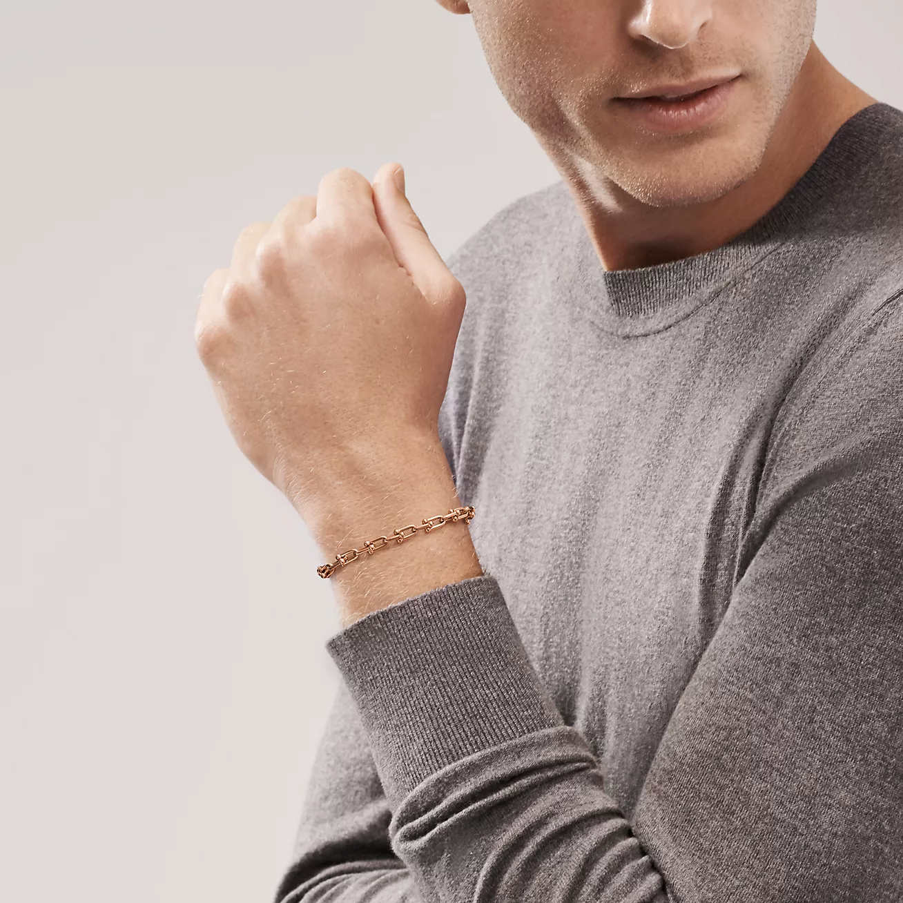 HARDWEAR SMALL LINK 26 MOTIF ROSE GOLD BRACELET