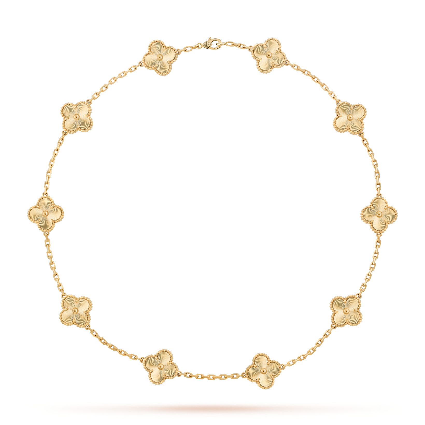 CLOVER 10 MOTIFS LASER NECKLACE
